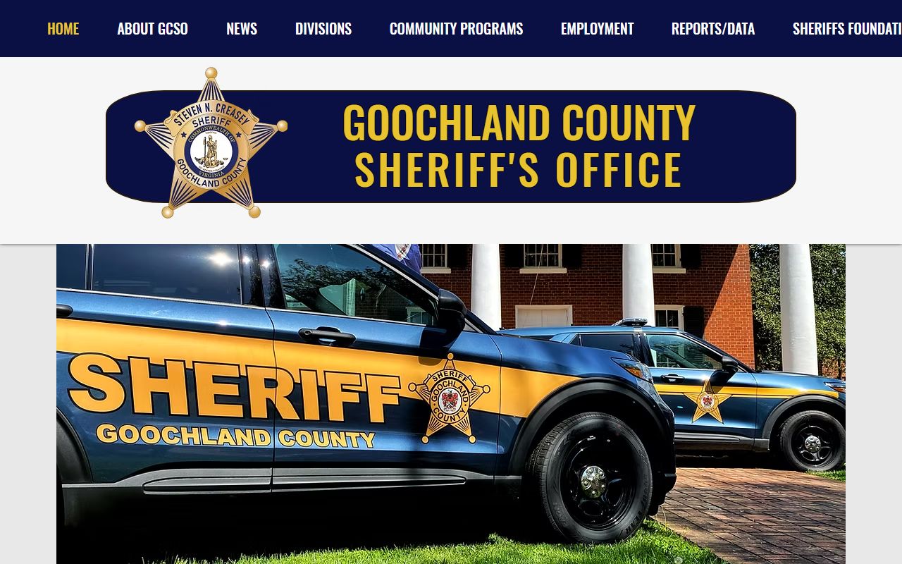 Goochland County Sheriff's Office homepage